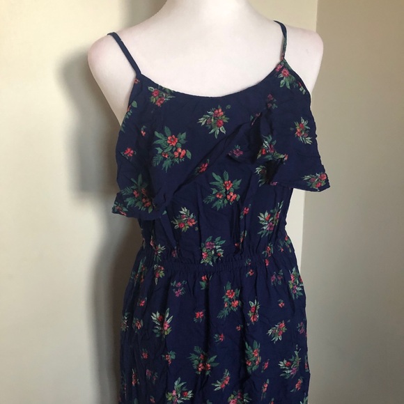 Peyton & Parker Navy Blue Floral Dress Size Small - Picture 4 of 10